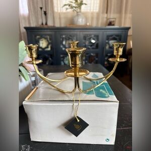 PartyLite Gold Quartet Candle Holder